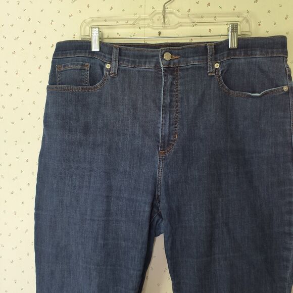 Banana Republic Jeans Womens 18* Blue Bootcut High Rise Stretch Classic Curvy - Picture 3 of 15